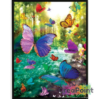 Full 5D Diamond Painting Butterfly in the forest 40 x 50 cm