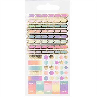 PAPER POETRY STICKERBOOK INDEX TABS PASTEL 10 VELLEN