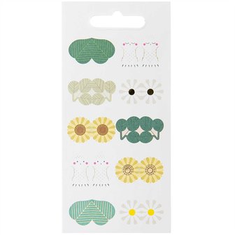 PAPER POETRY STICKERBOOK INDEX TABS ANIMALS 10 VELLEN