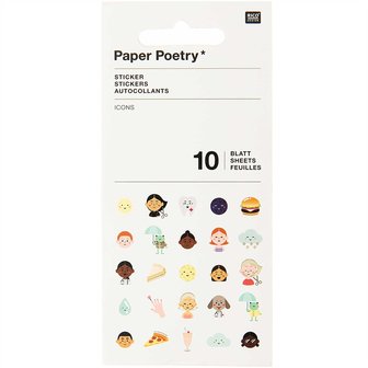 PAPER POETRY STICKERBOOK ICONS 10 VELLEN