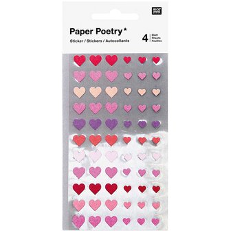 PAPER POETRY STICKERS &quot;HARTEN&quot; 264 st.