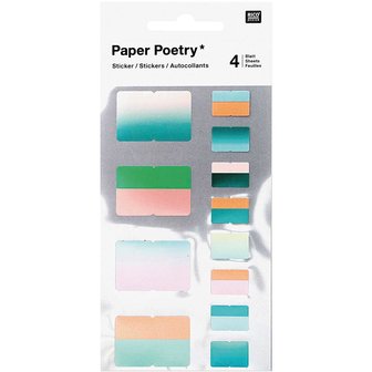PAPER POETRY STICKERS &quot;INDEX TAB MARKERING GROEN&quot; 48 st.