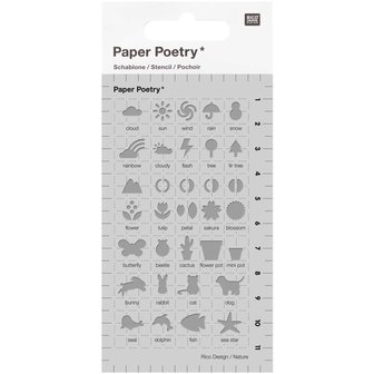 PAPER POETRY BULLET DIARY DAGBOEK SJABLOON OUTDOOR 7x12CM