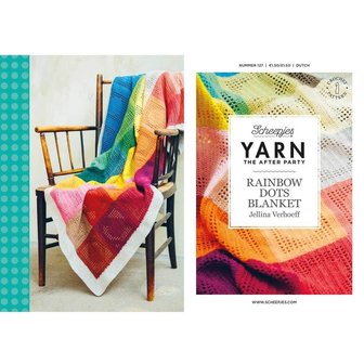 YARN THE AFTER PARTY NR.127 RAINBOW DOTS BLANKET. 