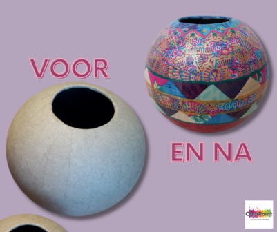 Home deco vaas rond 