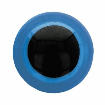 DIERENOGEN - VEILIGHEIDSOGEN TWEEKLEURIG 8MM blauw