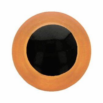 DIERENOGEN - VEILIGHEIDSOGEN TWEEKLEURIG 8MM oranje