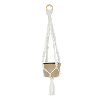 Bloempot Hangpot Macram&eacute; hanger groot