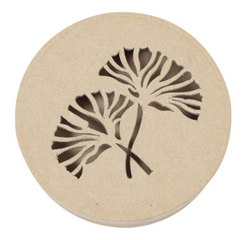 Doos rond plantmotief 15x15x3cm Decopatch