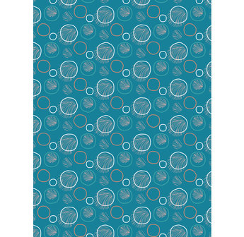 Decopatch papier Onderwater blauw