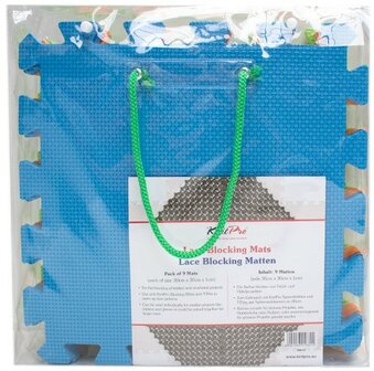 KNITPRO LACE BLOCKING MATS 30X30X1CM 9 stuks