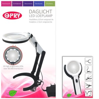 OPRY DAGLICHT LED LOEPLAMP 8,5 CM DIAMETER