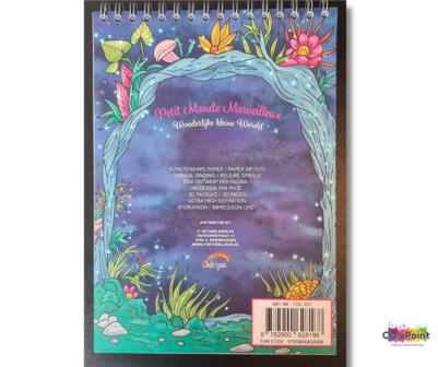 Colorya kleurboek v. volwassenen Wonderlijke Kleine Wereld A4 spiraalgebonden