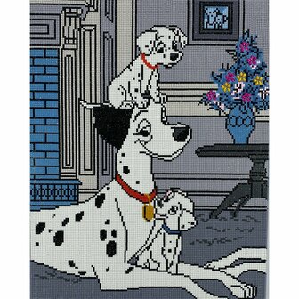 Crystal Art kit Disney 101 Dalmations: Pongo and Pups (full) 40 x 50 cm