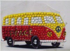 Crystal Art Sticker Camper Van