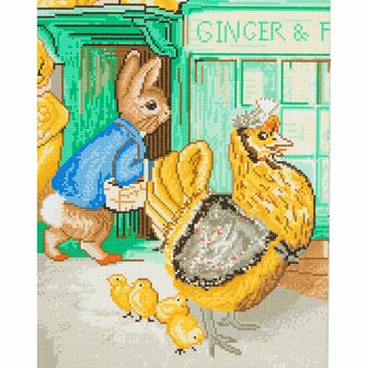 Crystal Art kit &reg; Ginger and Pickles Store Peter Rabbit 40 x 50 cm full diamond painting