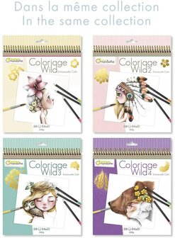Coloriage Wild Colouring Book deel 7 by Emmanuelle Colin spiraal gebonden