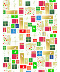Set Texture Decopatch kerstpapier Kerst My little gift hotfoil Limited Edition 