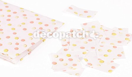 Texture Decopatch papier STIPPEN CONFETTI hotfoil