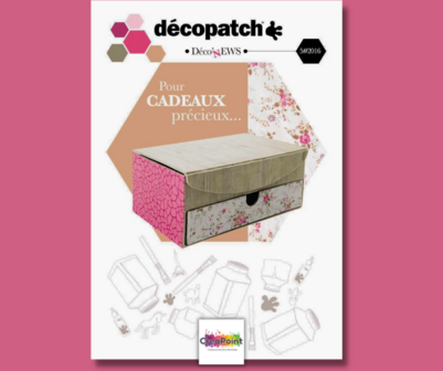 Decopatch papier houtpatroon berken