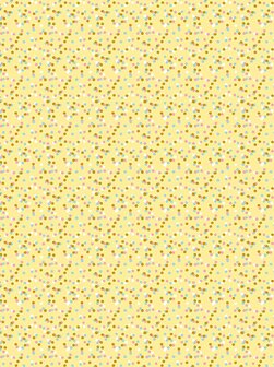 Decopatch papier geel met stippen