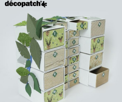 Decopatch papier houtpatroon berken