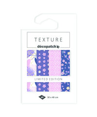 Set Texture Decopatch papier &quot;Flower Therapy&quot; hotfoil Limited Edition 
