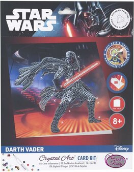 Crystal Card&nbsp;kit &reg;&nbsp;&nbsp;Star Wars Darth Vader (partial) 18 x 18 cm.