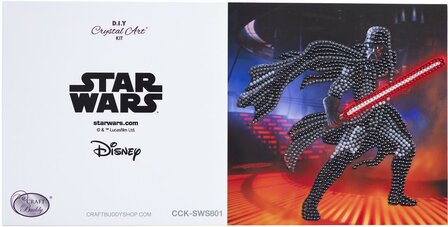 Crystal Card&nbsp;kit &reg;&nbsp;&nbsp;Star Wars Darth Vader (partial) 18 x 18 cm.