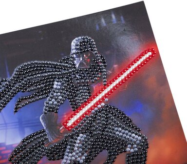 Crystal Card&nbsp;kit &reg;&nbsp;&nbsp;Star Wars Darth Vader (partial) 18 x 18 cm.