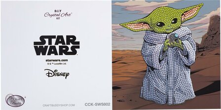 Crystal Card&nbsp;kit &reg;&nbsp;&nbsp;Star Wars Darth Grogu (partial) 18 x 18 cm.