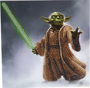 Crystal Card&nbsp;kit &reg;&nbsp;&nbsp;Star Wars YODA (partial) 18 x 18 cm.