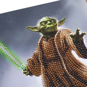 Crystal Card&nbsp;kit &reg;&nbsp;&nbsp;Star Wars YODA (partial) 18 x 18 cm.