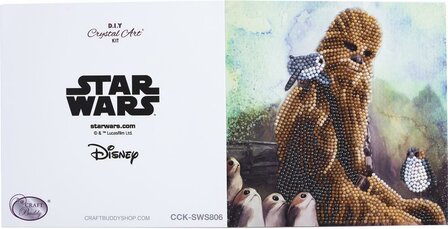 Crystal Card&nbsp;kit &reg;&nbsp;&nbsp;Star Wars CHEWBACCA (partial) 18 x 18 cm.