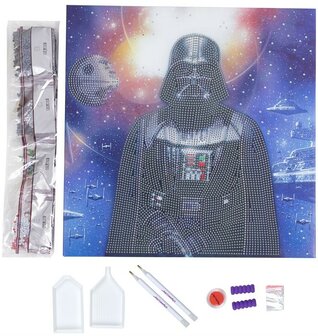 Crystal Art kit &reg; Star Wars DARTH VADER 30 x 30 cm diamond painting (partial)
