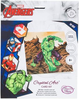 Crystal Card&nbsp;kit &reg;&nbsp;Marvel HULK (partial) 18 x 18 cm.