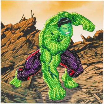 Crystal Card&nbsp;kit &reg;&nbsp;Marvel HULK (partial) 18 x 18 cm.