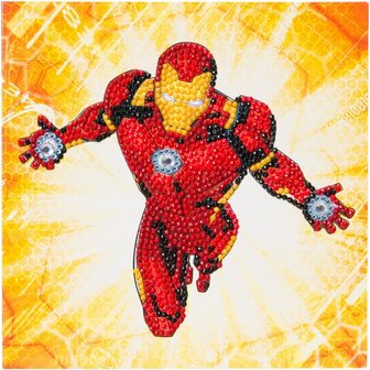 Crystal Card&nbsp;kit &reg;&nbsp;Marvel IRON MAN (partial) 18 x 18 cm.