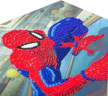 Crystal Card&nbsp;kit &reg;&nbsp;Marvel SPIDERMAN (partial) 18 x 18 cm.