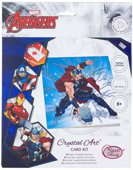 Crystal Card&nbsp;kit &reg;&nbsp;Marvel THOR (partial) 18 x 18 cm.