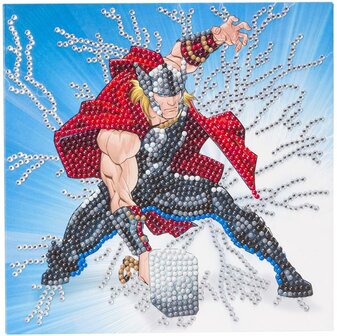 Crystal Card&nbsp;kit &reg;&nbsp;Marvel THOR (partial) 18 x 18 cm.