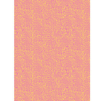 Decopatch papier roze/geel luipaardprint