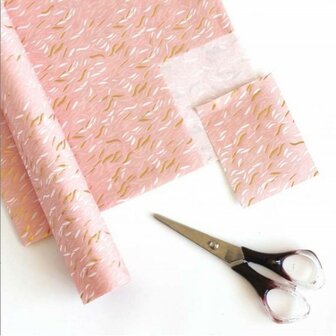 Texture Decopatch papier Waves roze hotfoil