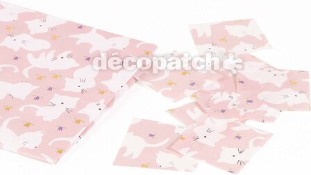 Texture Decopatch papier katten hotfoil