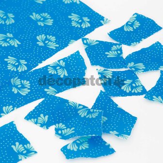 Decoptach papier Lotusbloem blauw