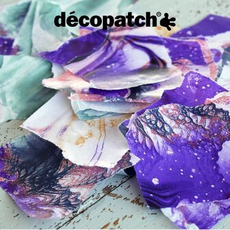 Decopatch papier Verfpatroon