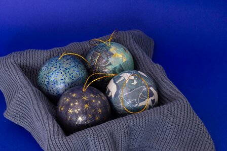 Kerstballen set van 10 stuks Decopatch