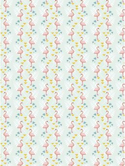 Texture Decopatch papier Flamingo hotfoil