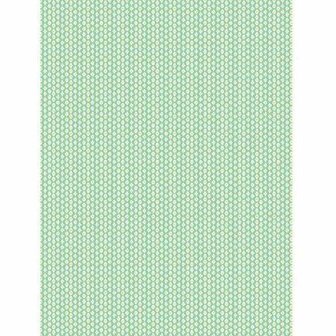 Decopatch papier retro ruitjespatroon  groen