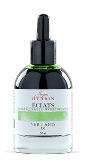 Herbin Eclats aquarel inkt ANIJSGROEN -530- Flesje 50ml 